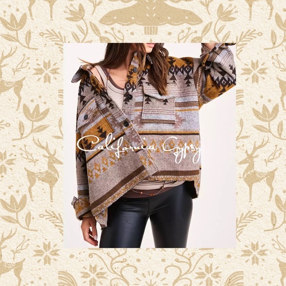 UNBRANDED BOUTIQUE Jackets & Blazers - Aztec Western Distressed Jacket